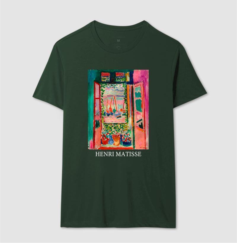 Camiseta Pintura Fauvista A Janela Aberta Matisse  - Imagem 12