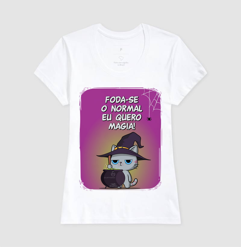 Camiseta Gato Sincero Magia - Imagem 5