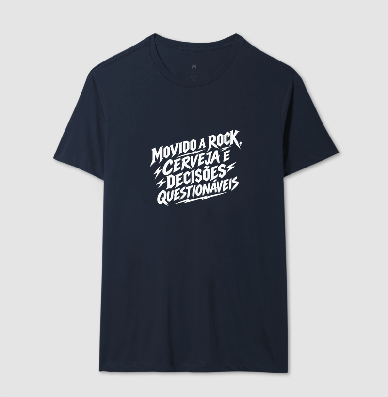 Camiseta Movido a Rock – Cerveja e Decisões Questionáveis - Imagem 6
