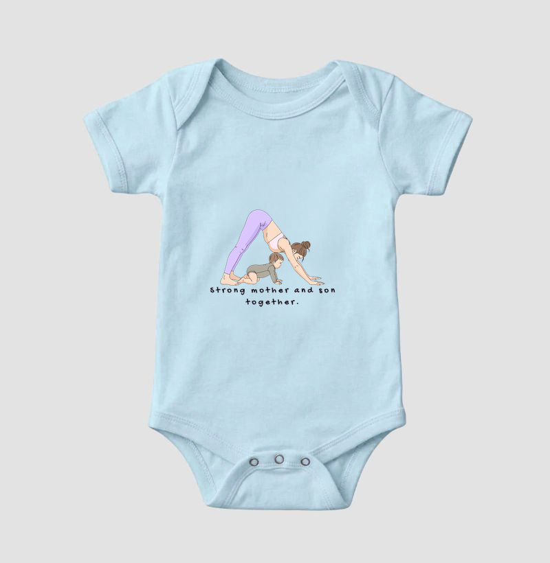 Strong Mother and son together - TRENO - Body Infantil - Imagem 5