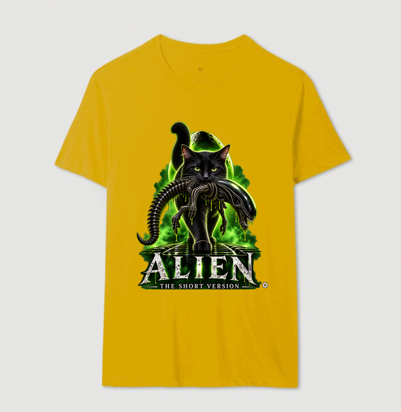 Camiseta Alien – The Short Version Gatos (pretinho) - Imagem 14