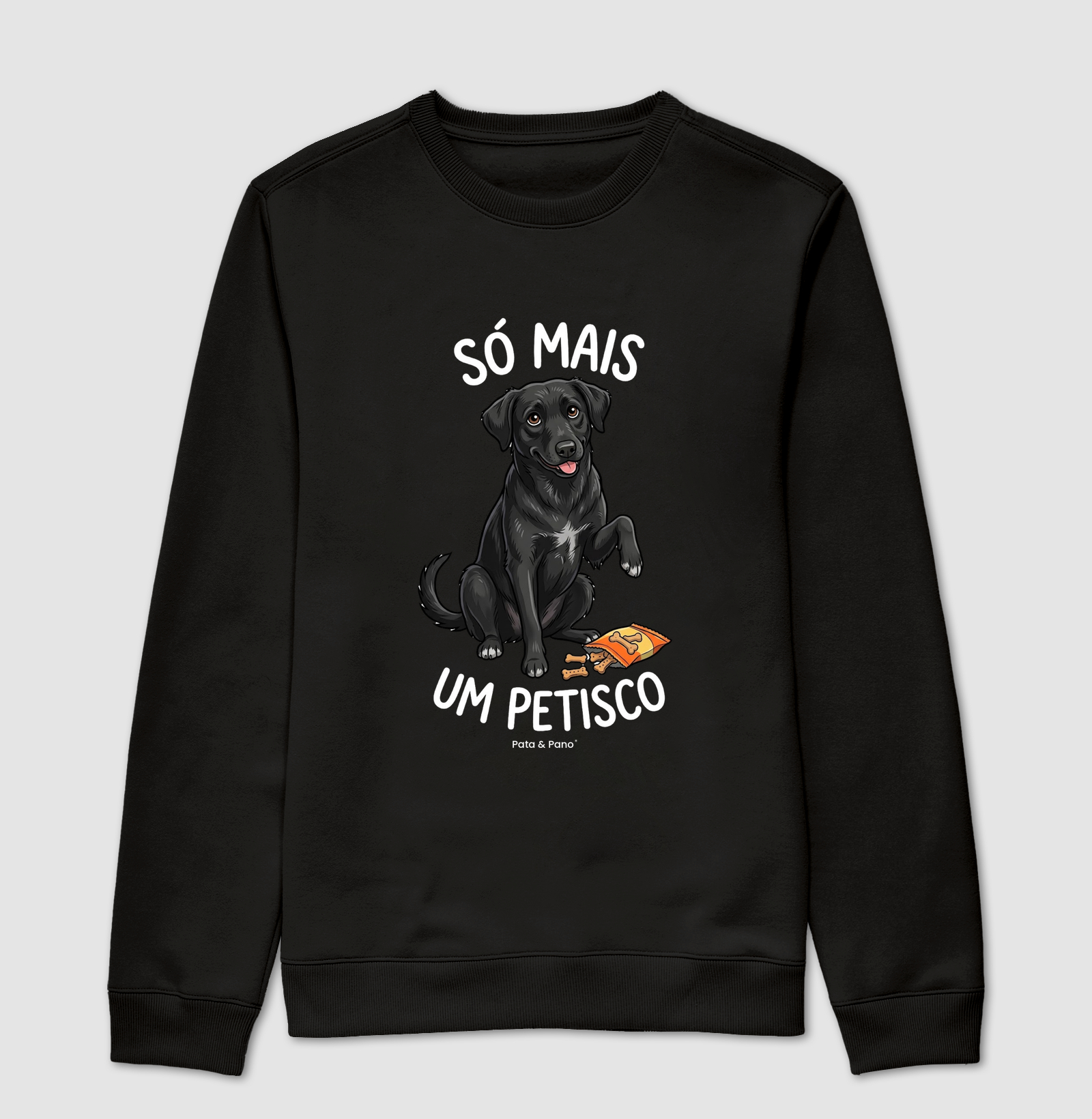 SUÉTER MOLETOM VIRA-LATA PRETO PETISCO - Imagem 4