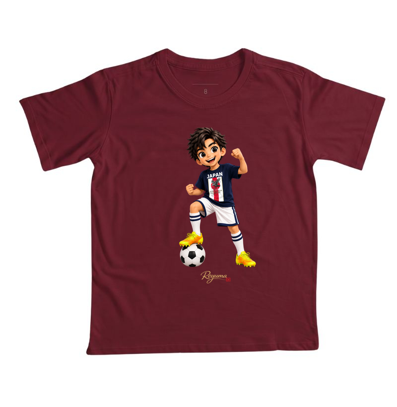 Camiseta Infantil, Menino, Menina, Juvenil Futebol "Samurai Blue" - Algodão 100%  - Imagem 4