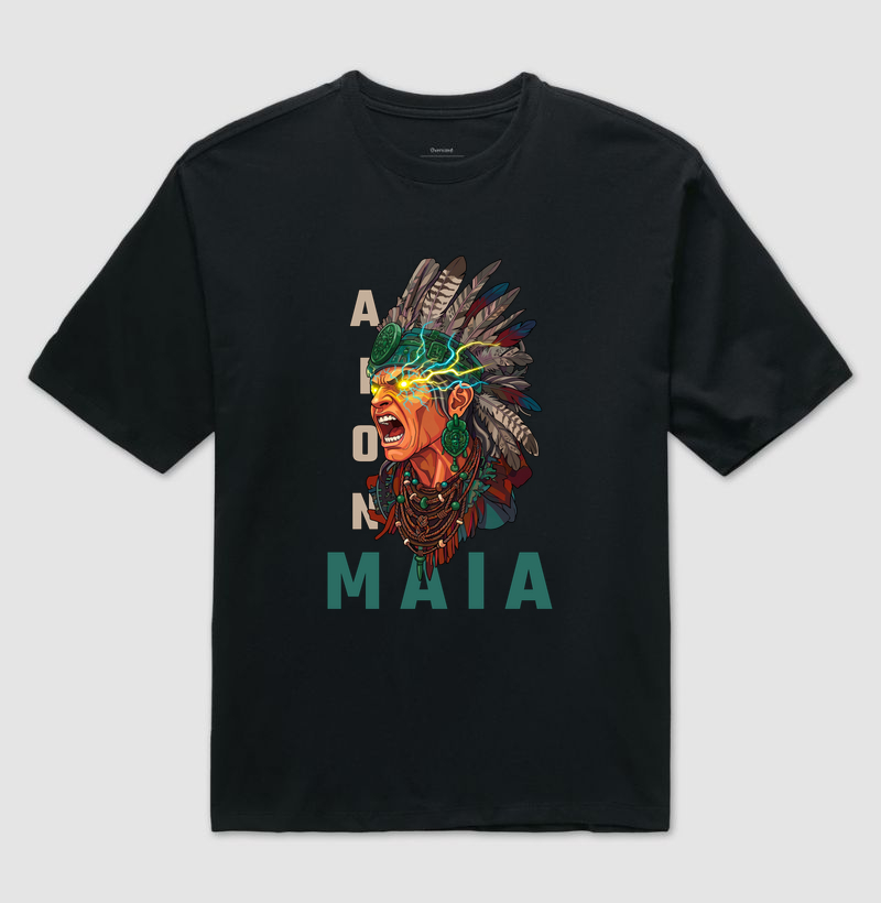 Camiseta Oversized Aion Pajé | Gizé — Aion Abstract - Imagem 4