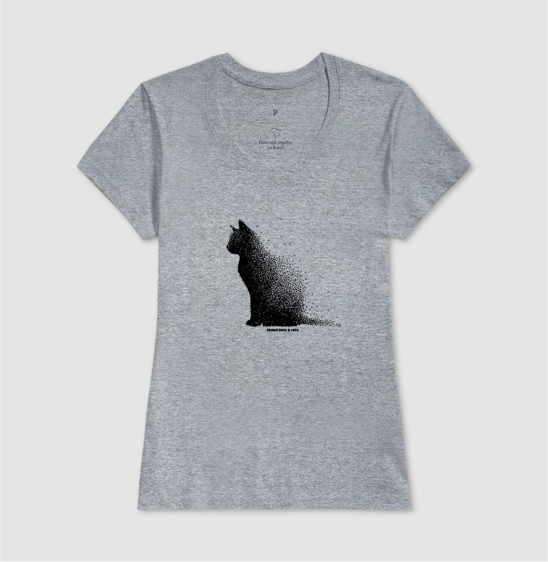 Gato pontilhismo de lado - Imagem 6