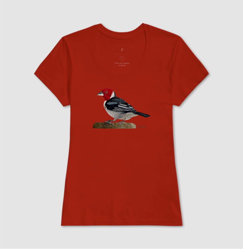 Camiseta Cardeal-do-Nordeste – Aves do Brasil - Imagem 12