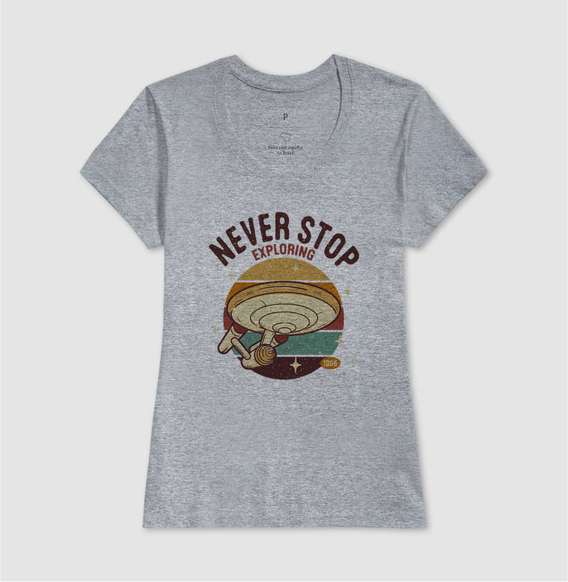 Camiseta Never Stop Exploring - Imagem 5