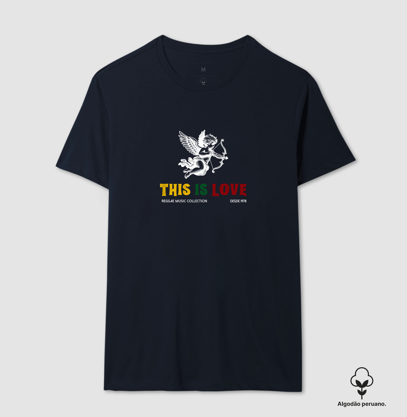 Camiseta This Is Love! Coleção Reggae.  Masculino e feminino. Algodão Peruano. - Imagem 12