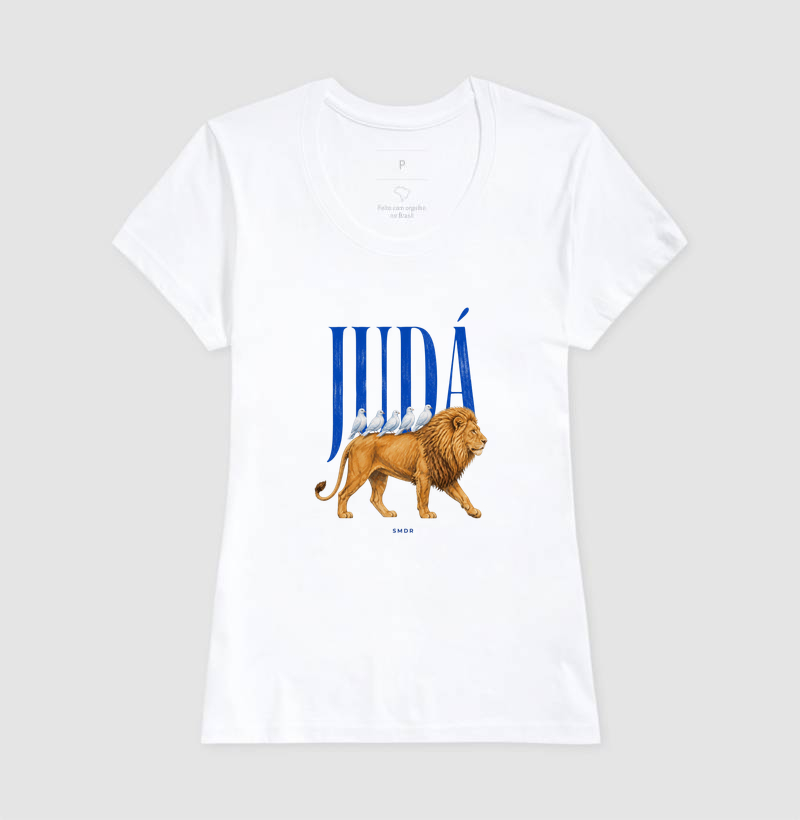 Camiseta Feminina Cristã Leão de Judá - Imagem 2