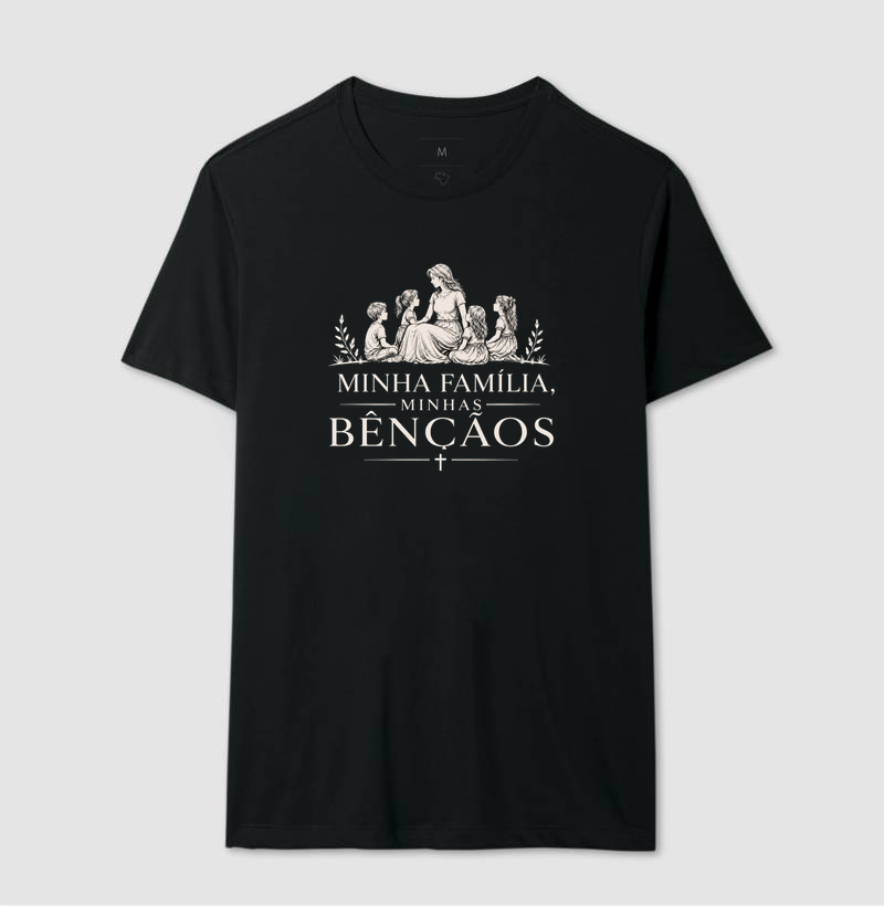 Camiseta Minha família minhas bençãos - Imagem 2