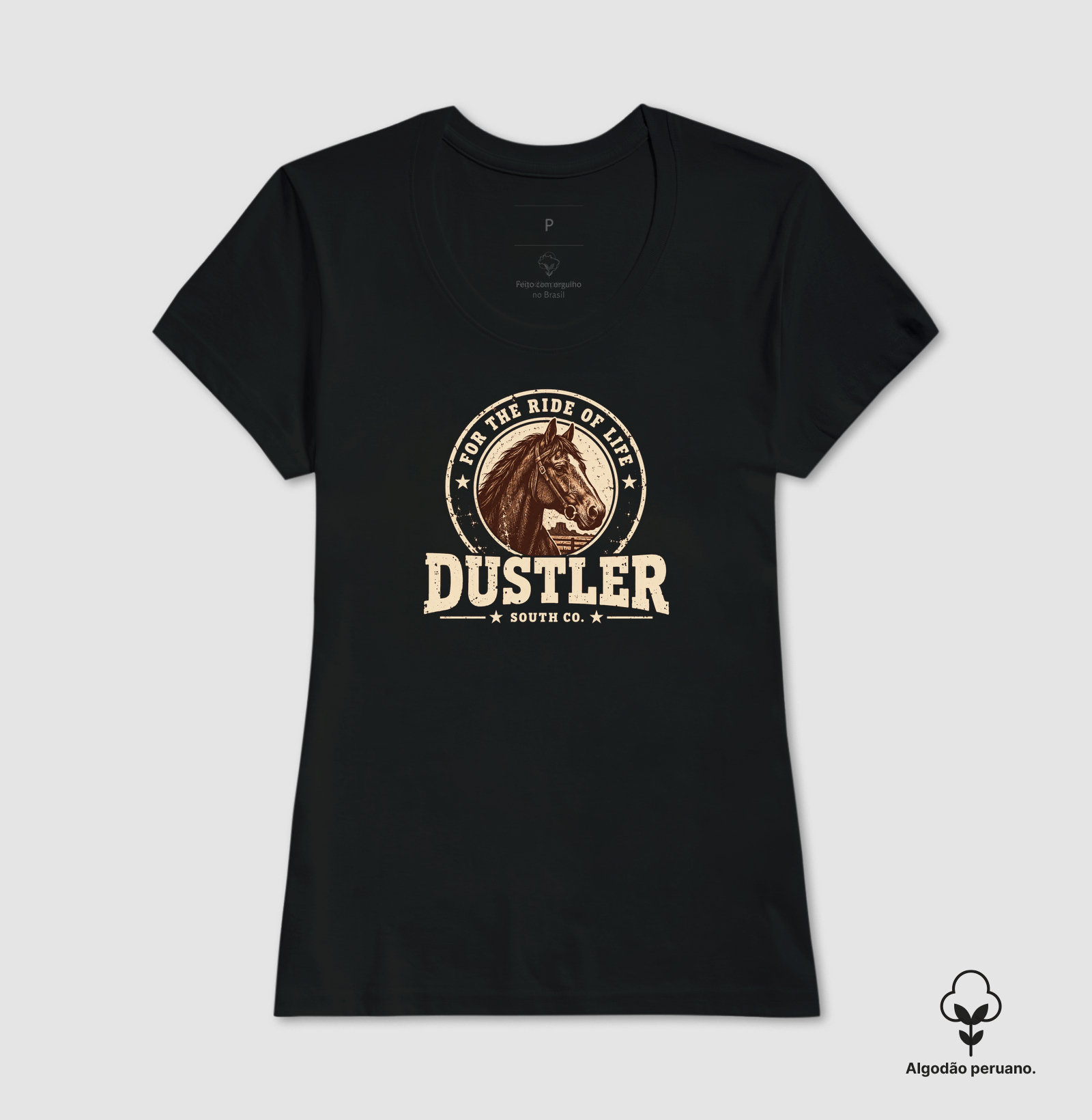 Baby Look Feminina For the Ride of Life Dustler South Co. - Imagem 3