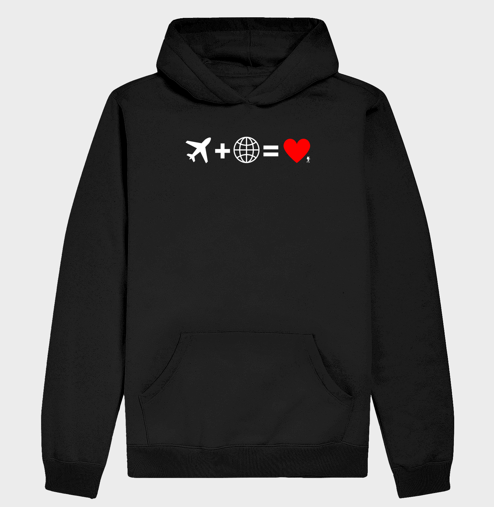 Camiseta Aviao Mais Mundo Igual Amor | Equacao Viagem Minimalista | Colecao Viciados em Viagem - Imagem 2