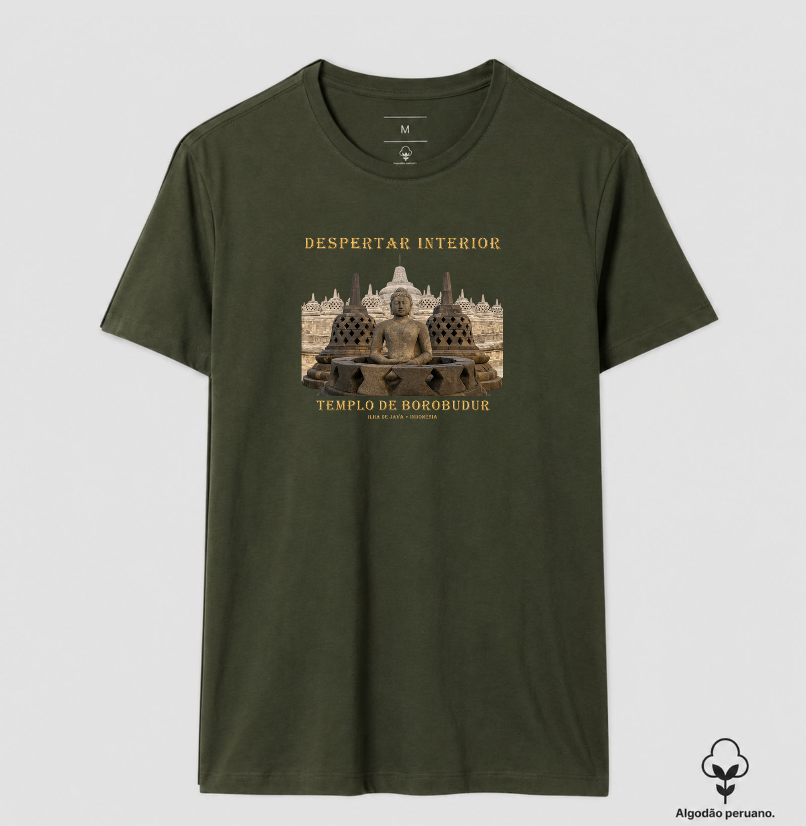 Templo do Despertar • Borobudur (algodão peruano) - Imagem 7