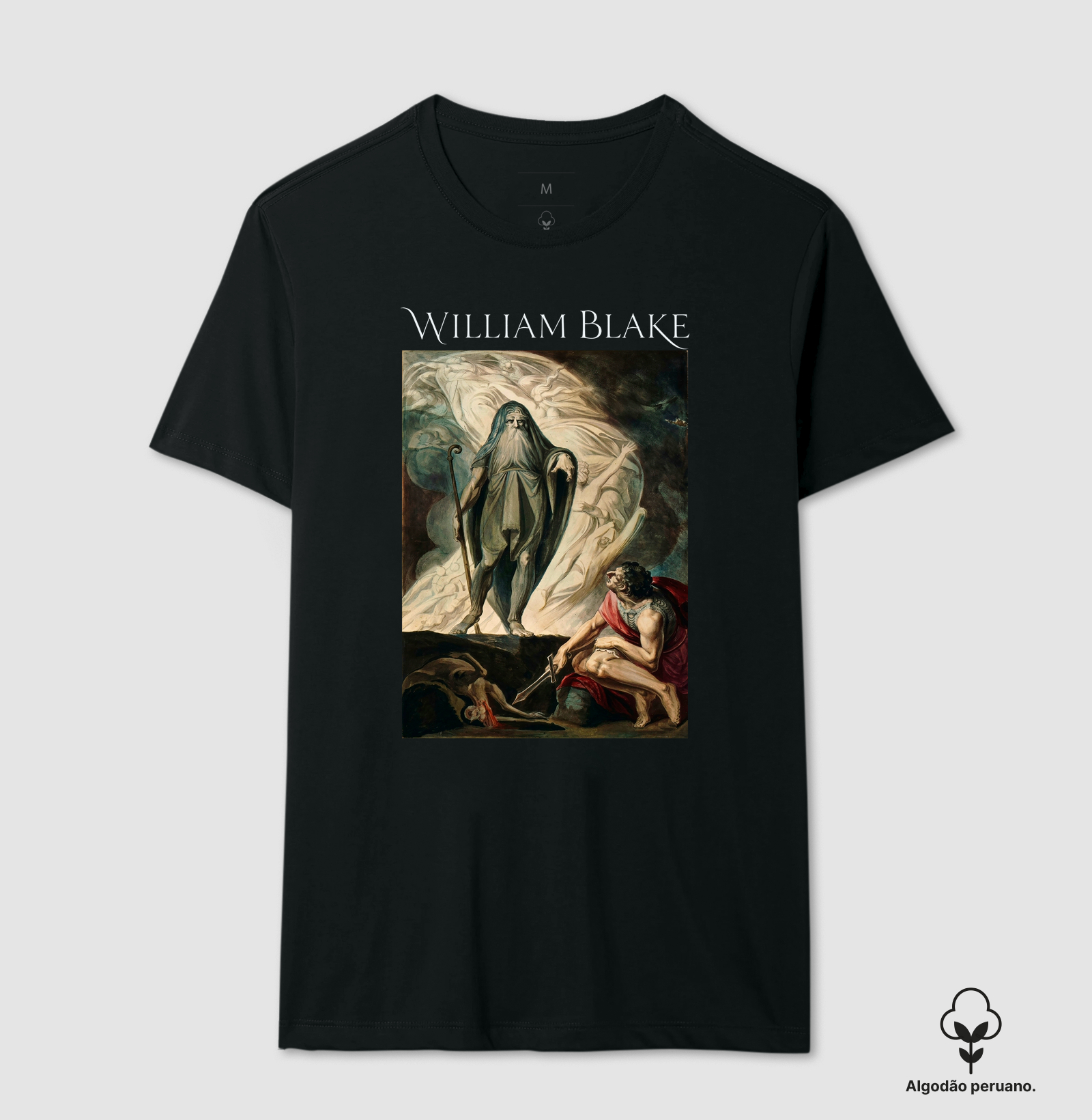 Camiseta Algodão Peruano Tanguis William Blake Ulisses e Tirésias - Mitologia Grega Odisseia - Imagem 2