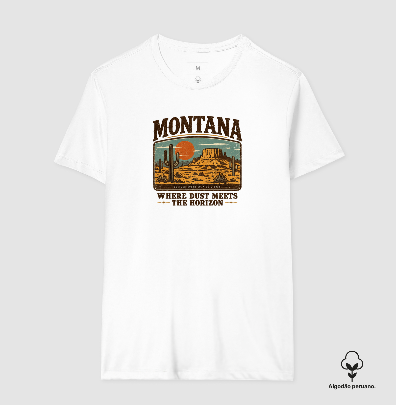 Camiseta Country Montana Where Dust Meets the Horizon Dustler South Co. Algodão Peruano Premium - Imagem 2