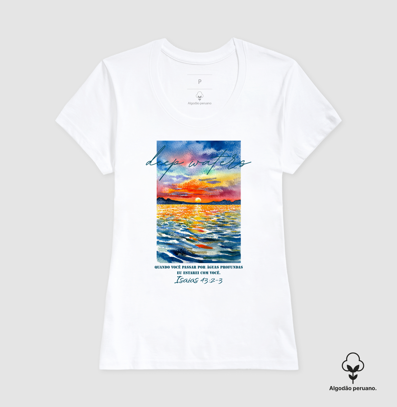 Camiseta Fem. Algodão Peruano Deep Waters - Imagem 3