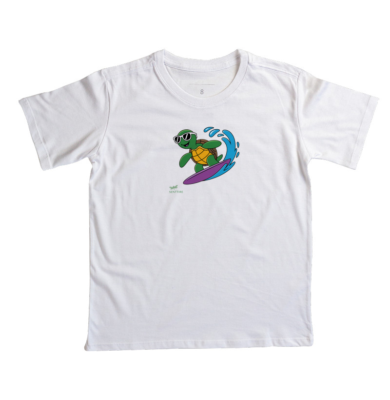 Camiseta Infantil Tartaruga Surf - Imagem 2