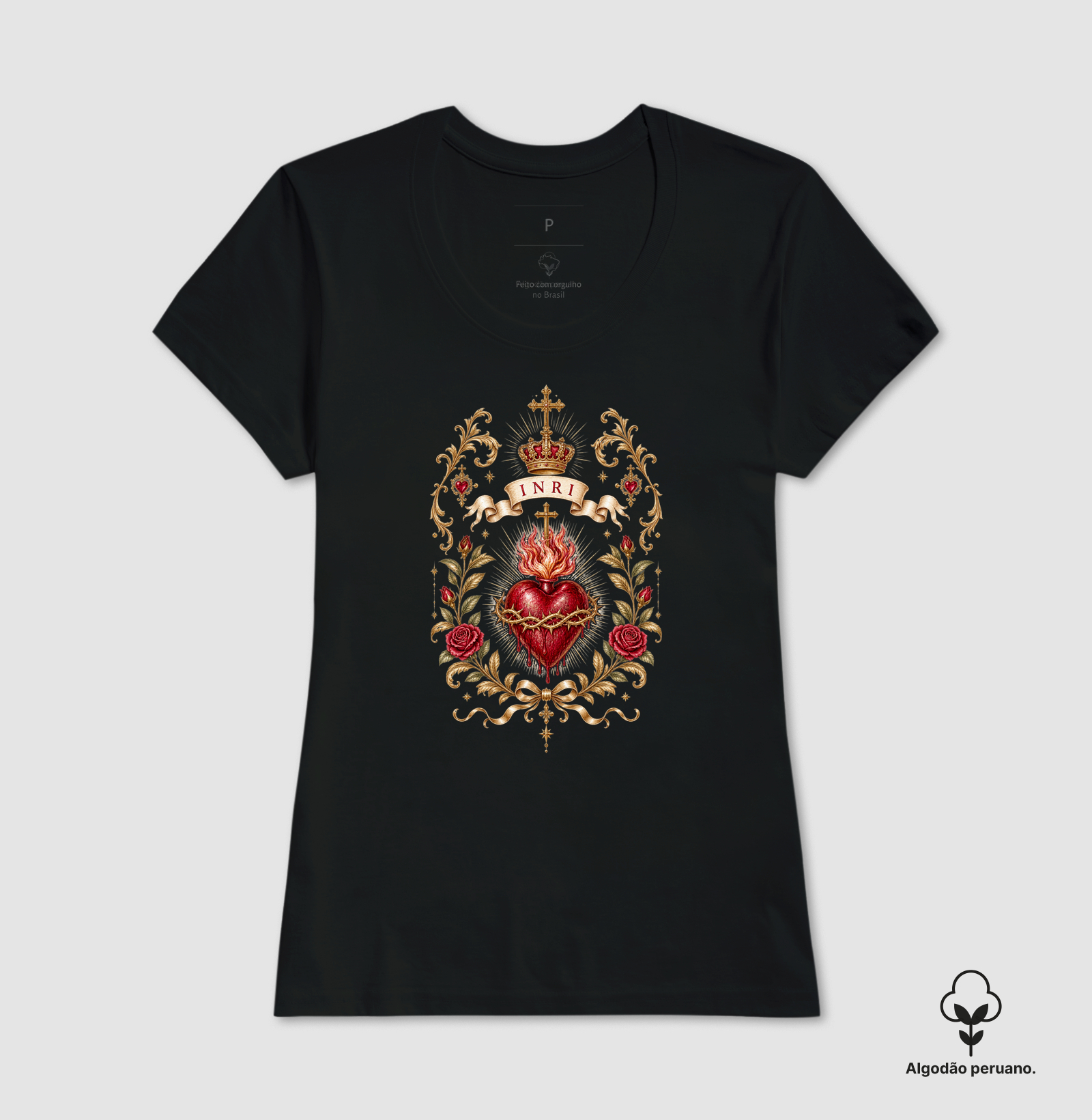 Camiseta Algodão Peruano Cor Iesu - Imagem 8