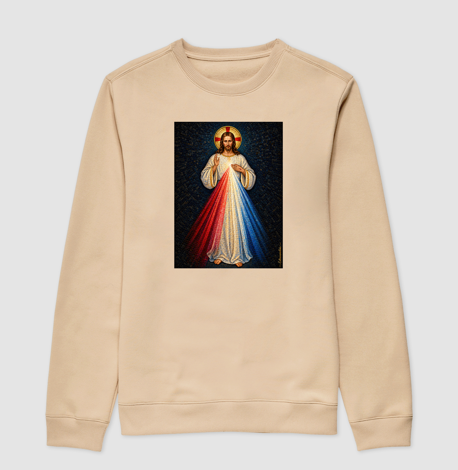Jesus Misericordioso – Mosaico Sagrado - Imagem 3