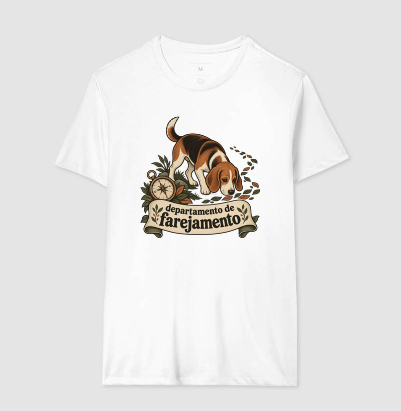 Camiseta Cão Farejador "departamento de farejamento" | Pelo & Pano - Imagem 4