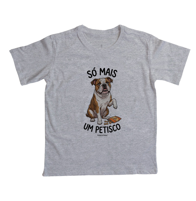 CAMISETA INFANTIL BULLDOGUE INGLÊS PETISCO - Imagem 6