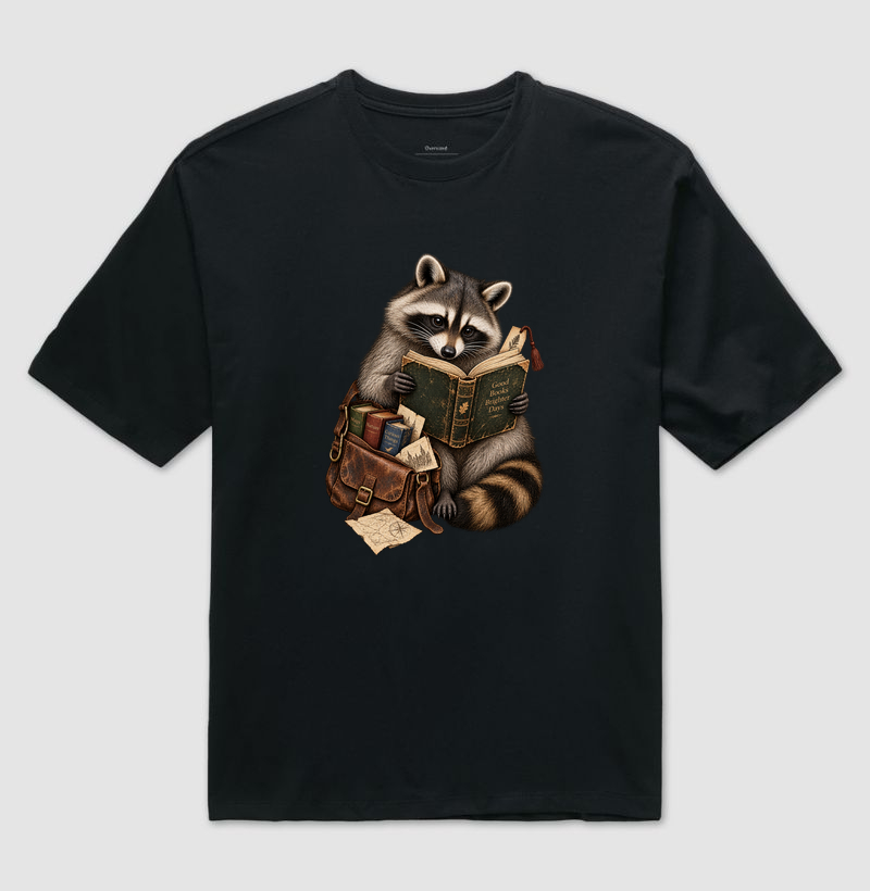 Camiseta Guaxinim Leitor - Imagem 2