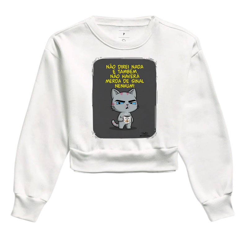 Camiseta Gato Sincero Sinal Nenhum - Imagem 3