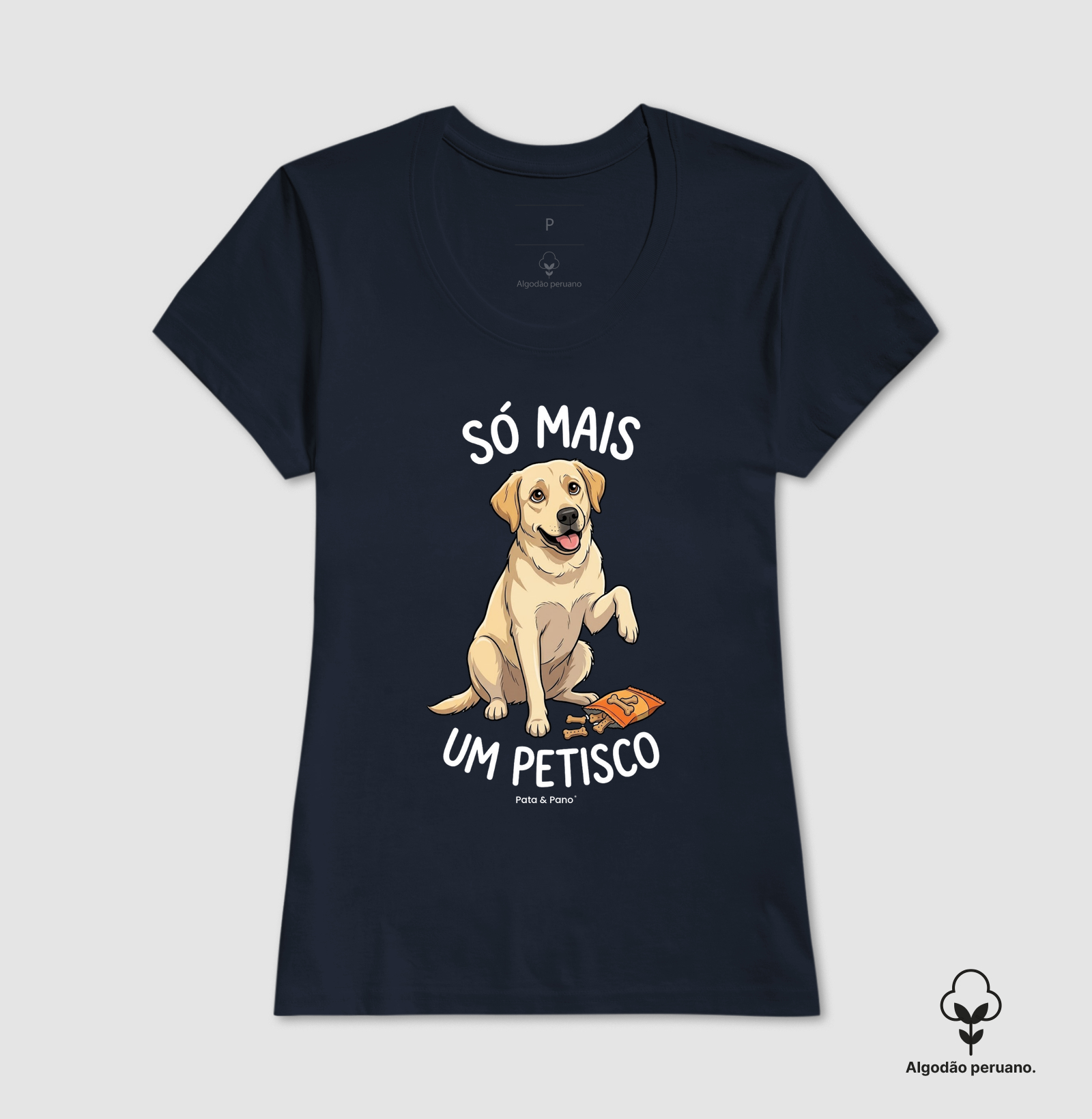 CAMISETA ALGODÃO PERUANO LABRADOR PETISCO - Imagem 7