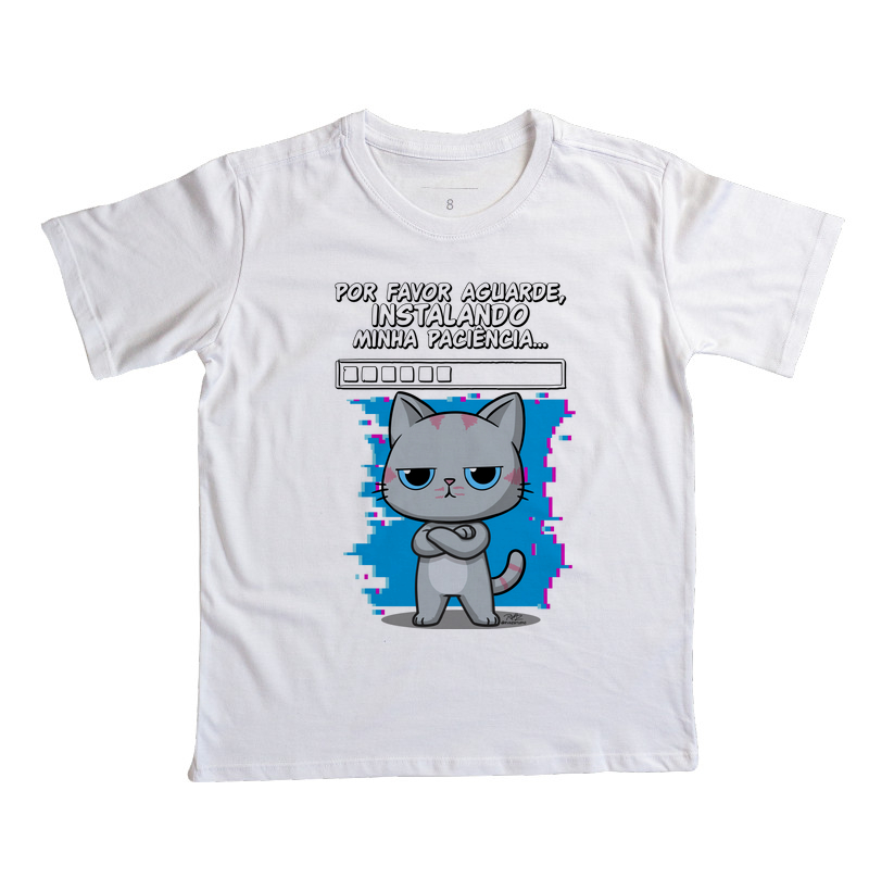 Camiseta Gato Sincero Paciência - Imagem 2