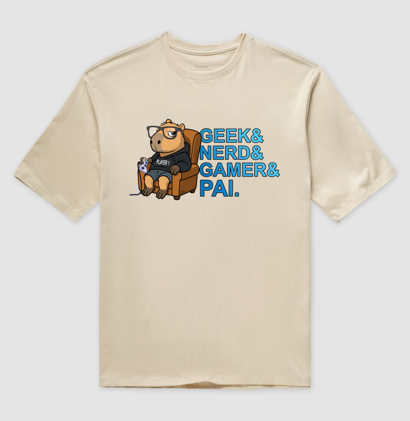Camiseta Capivara Pai Gamer - Imagem 3