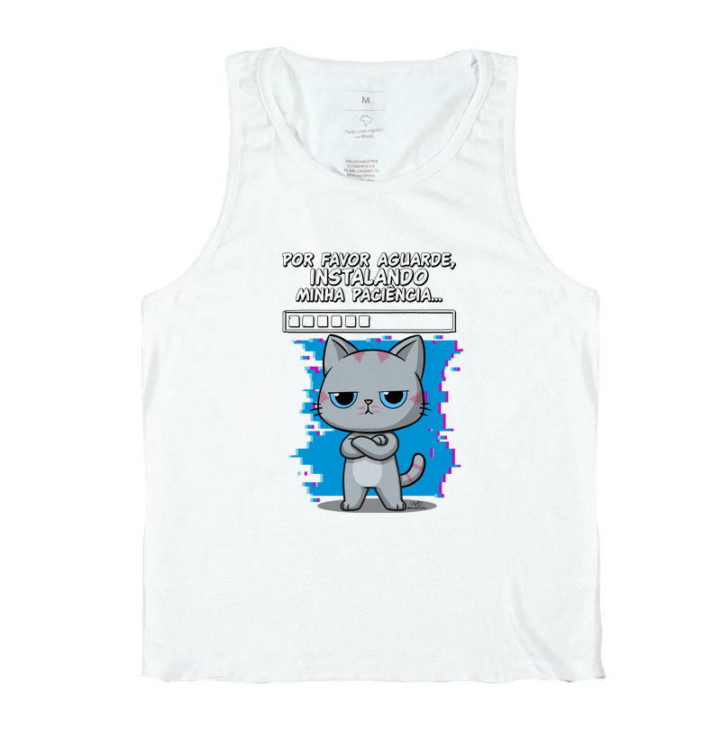 Camiseta Gato Sincero Paciência - Imagem 2