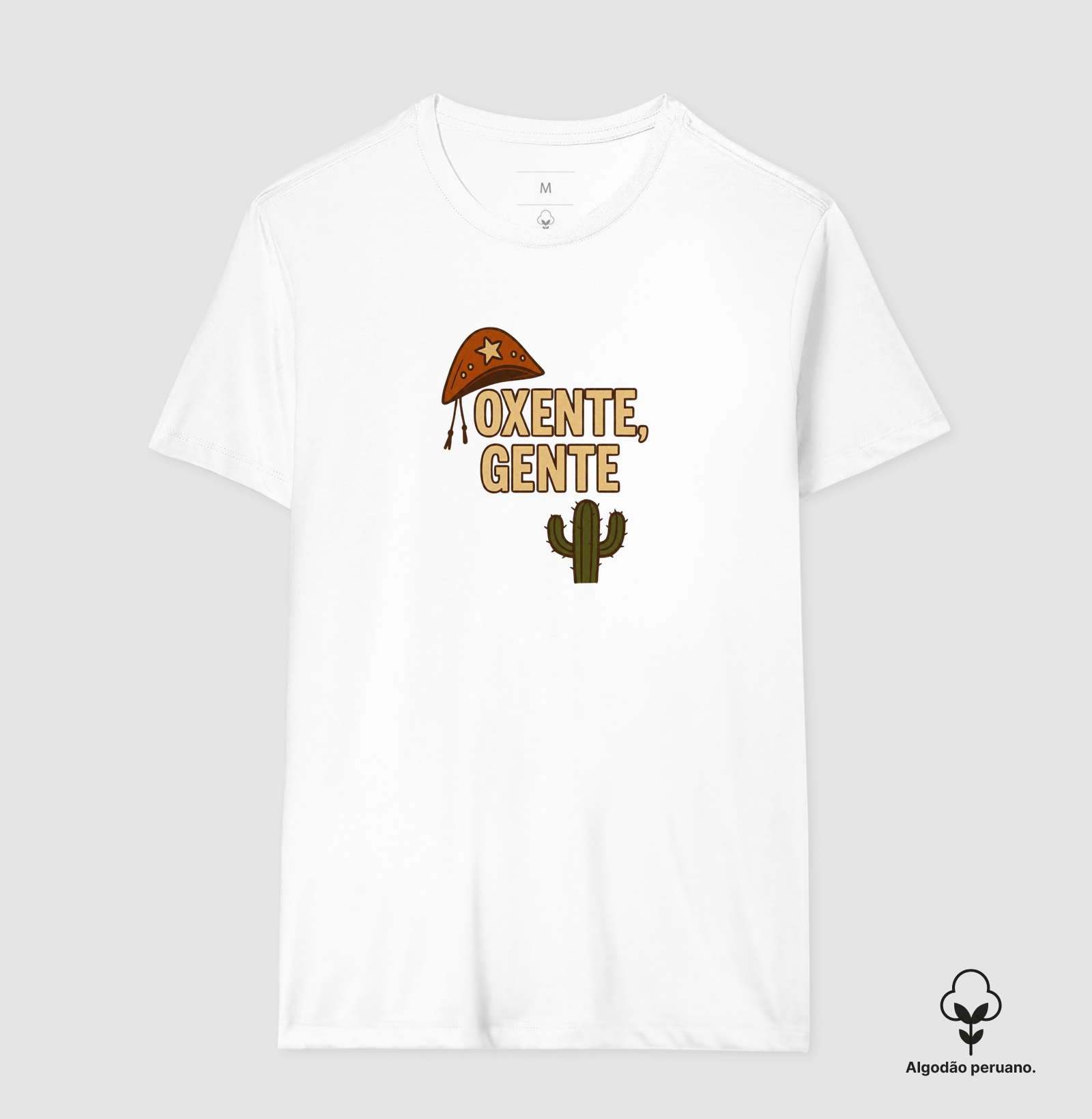 Camiseta Oxente, Gente! Coleção Baianês. Masculina e Feminina. Algodão Premium. - Imagem 4
