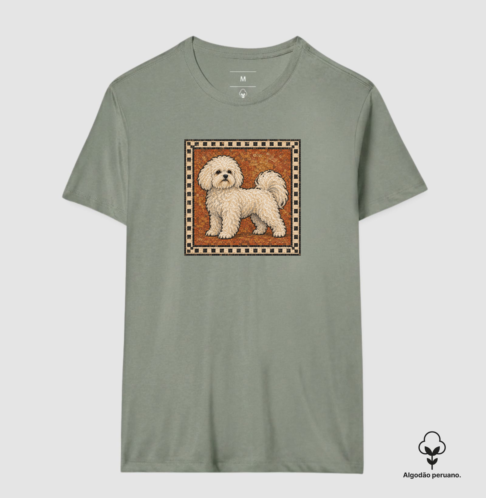 Cachorro em Mosaico Romano - Imagem 2