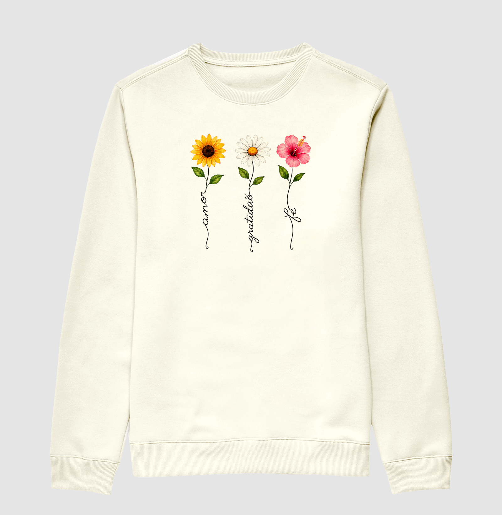 Camiseta Floresça com amor, fé e gratidão. - Imagem 2