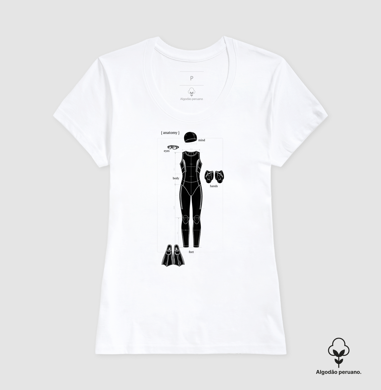 Camiseta Algodão Peruano - Raia Nove - Anatomy - Imagem 3