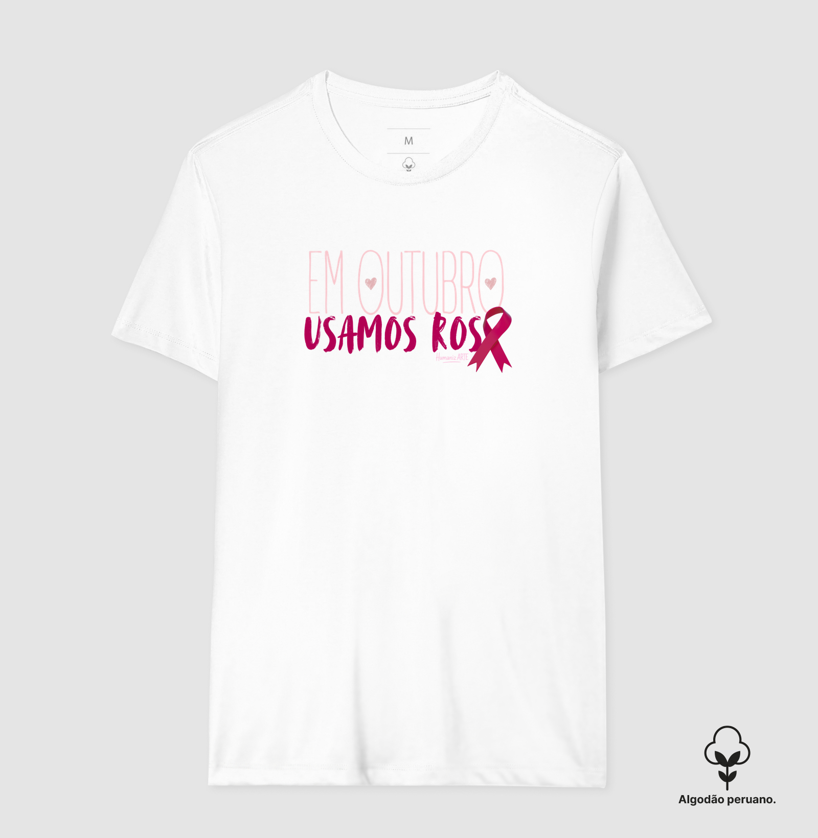 Em Outubro, Usamos ROSA 🩷 Algodão Peruano - Imagem 8