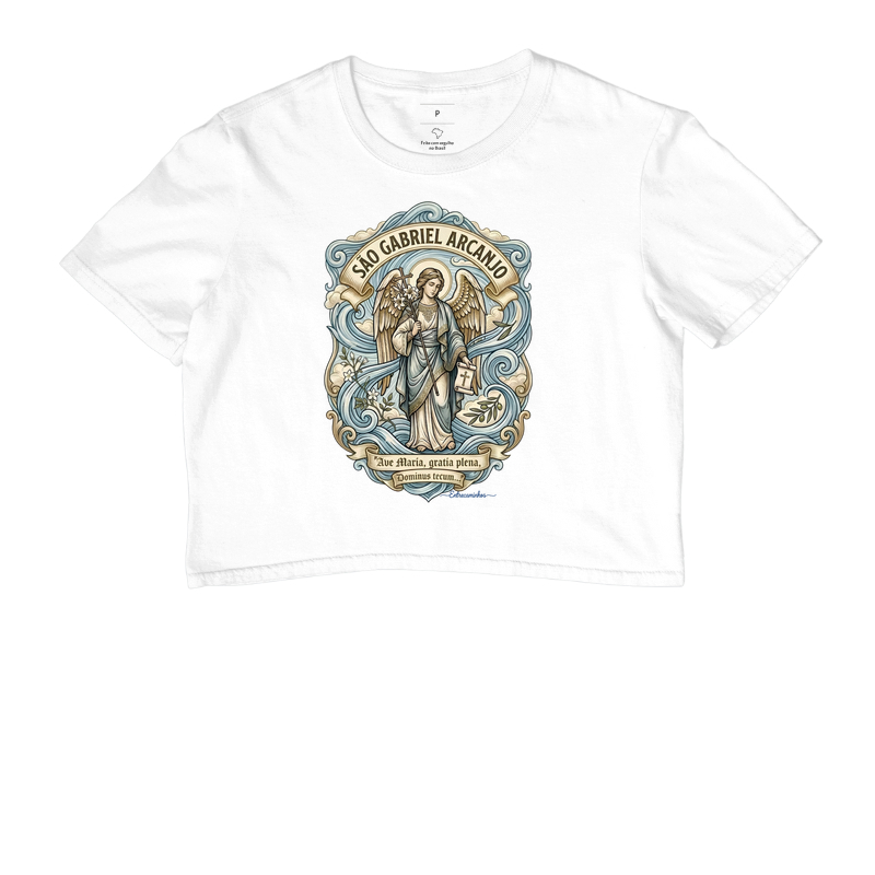 São Gabriel Arcanjo – Ar(Vento,Sopro, Anúncio) | Ave Maria Gratia Plena e Arte Sacra com Simbologia Botânica - Imagem 3