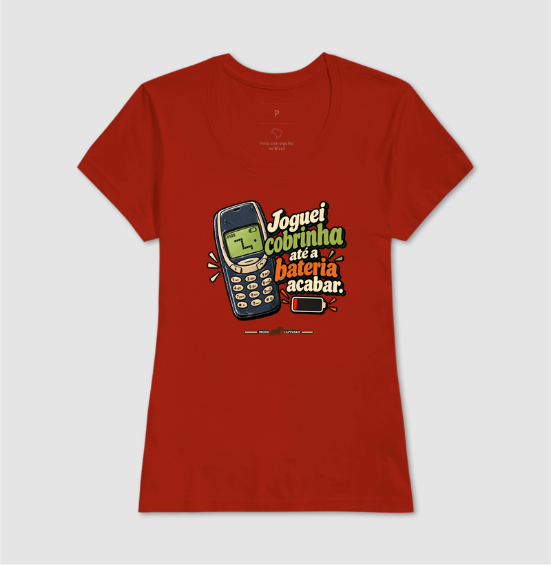 JOGUEI COBRINHA ATÉ A BATERIA ACABAR - Modo capivara - Camiseta - Imagem 13