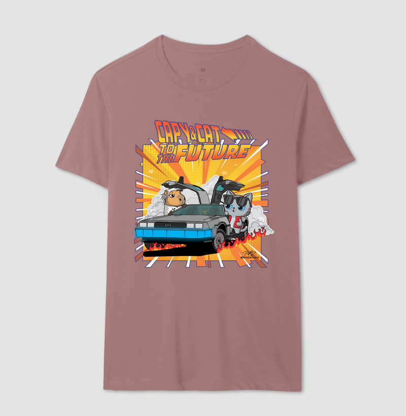 Camiseta Capy & Cat to the Future - Imagem 16