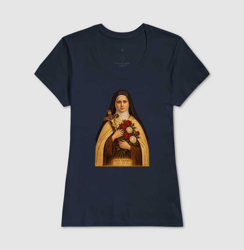 Camiseta Santa Teresinha Rogai por Nós - Imagem 7