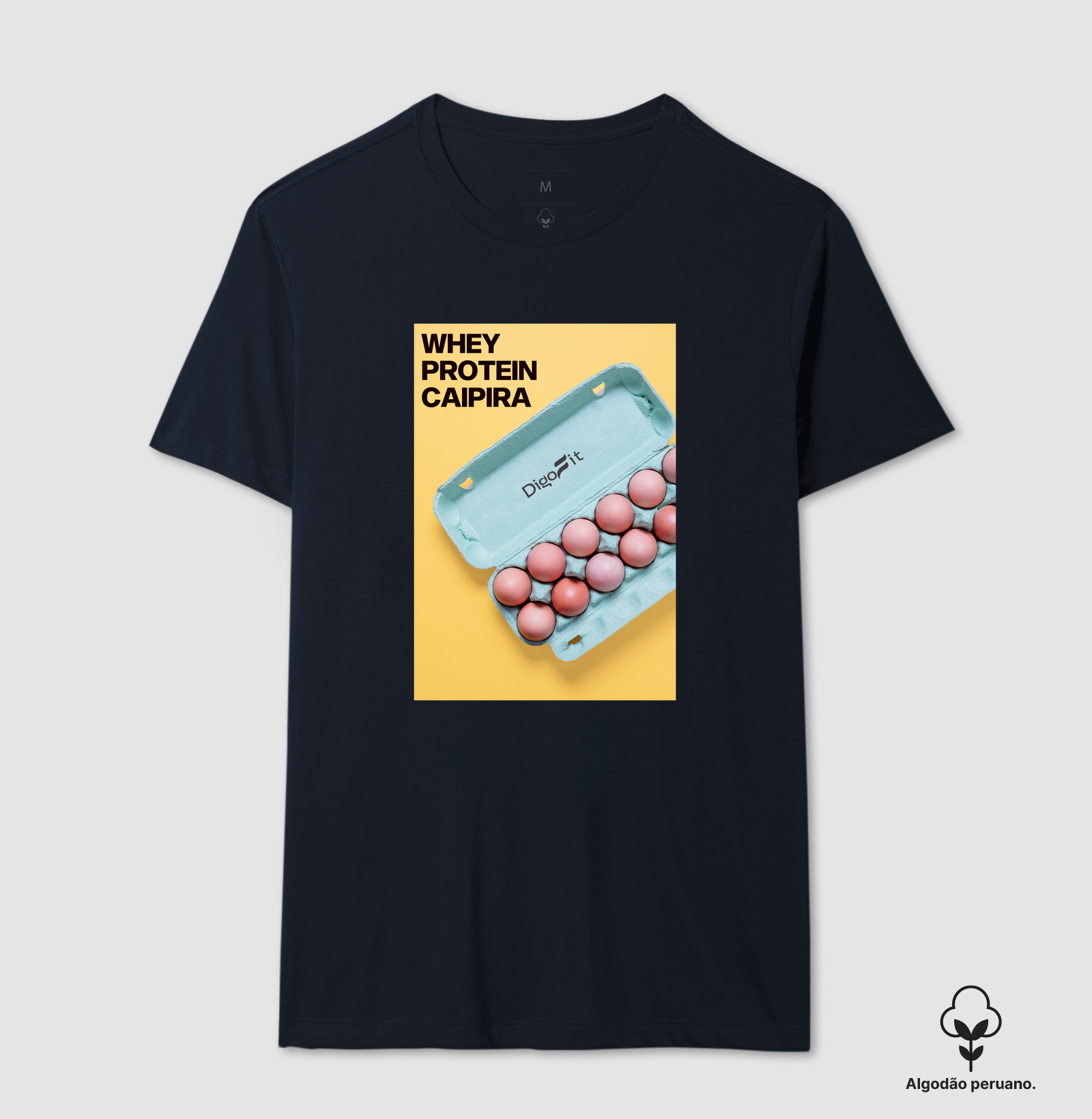 CAMISETA ALGODÃO PERUANO ACADEMIA WHEY PROTEIN CAIPIRA - Imagem 5