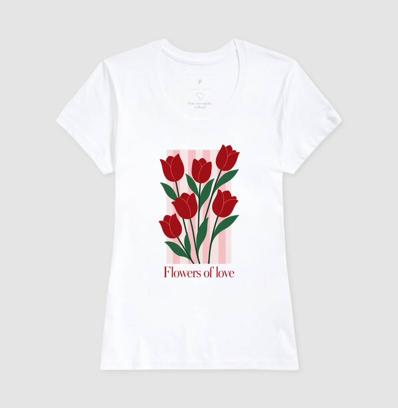Camiseta Flowers of love - Imagem 5
