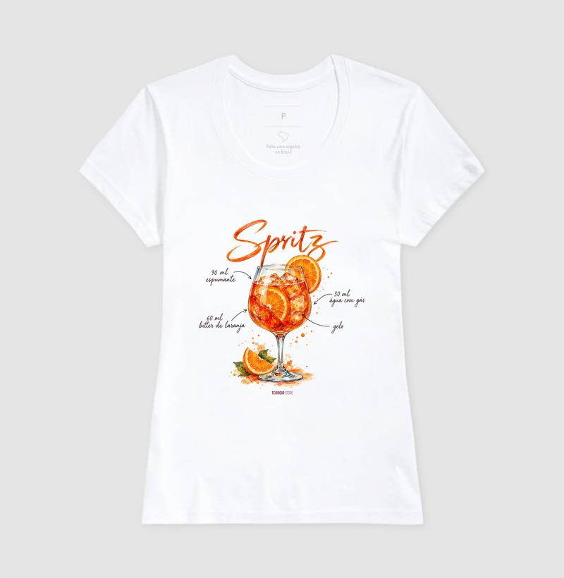 Camiseta Spritz – Drink com Espumante e Bitter de Laranja - Imagem 5