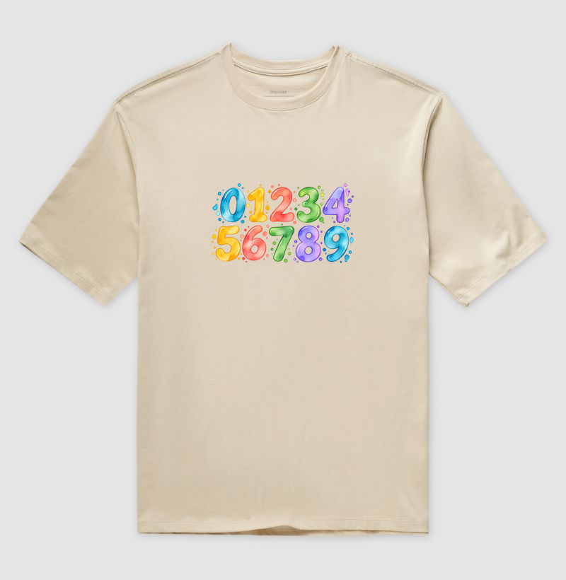 Camiseta Números em Cores - Imagem 3