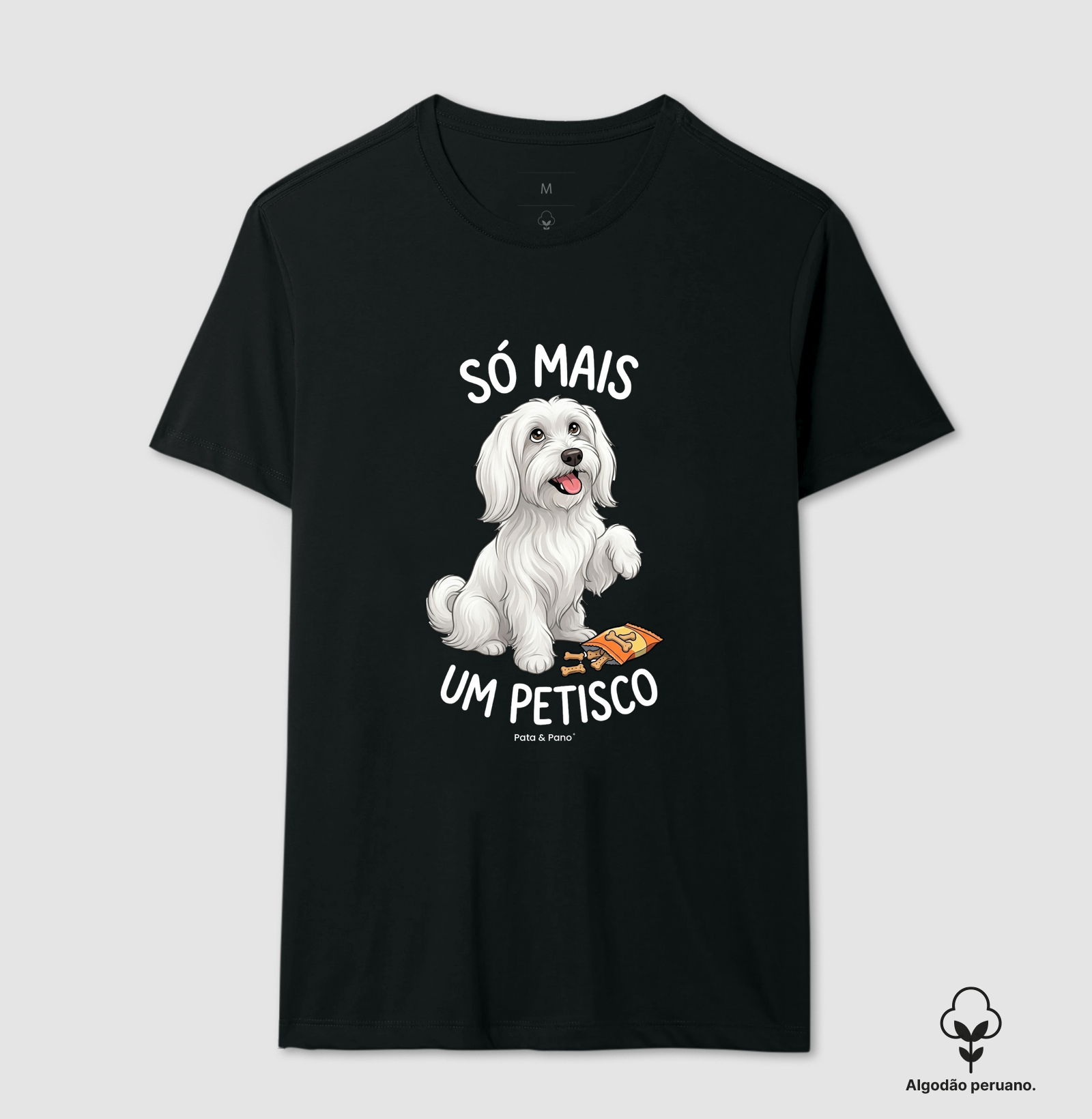 CAMISETA ALGODÃO PERUANO MALTÊS PETISCO - Imagem 2