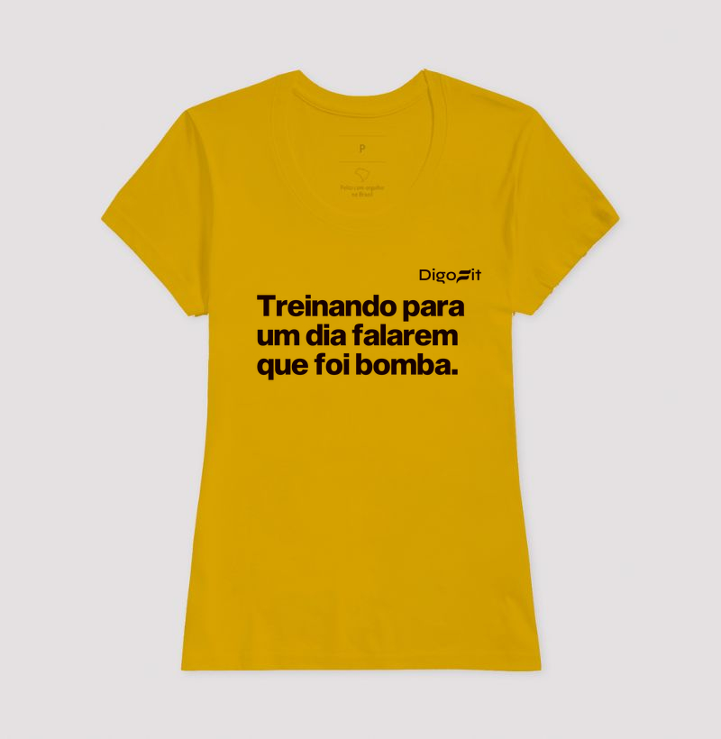CAMISETA ACADEMIA TREINANDO PARA FALAREM QUE FOI BOMBA - Imagem 15