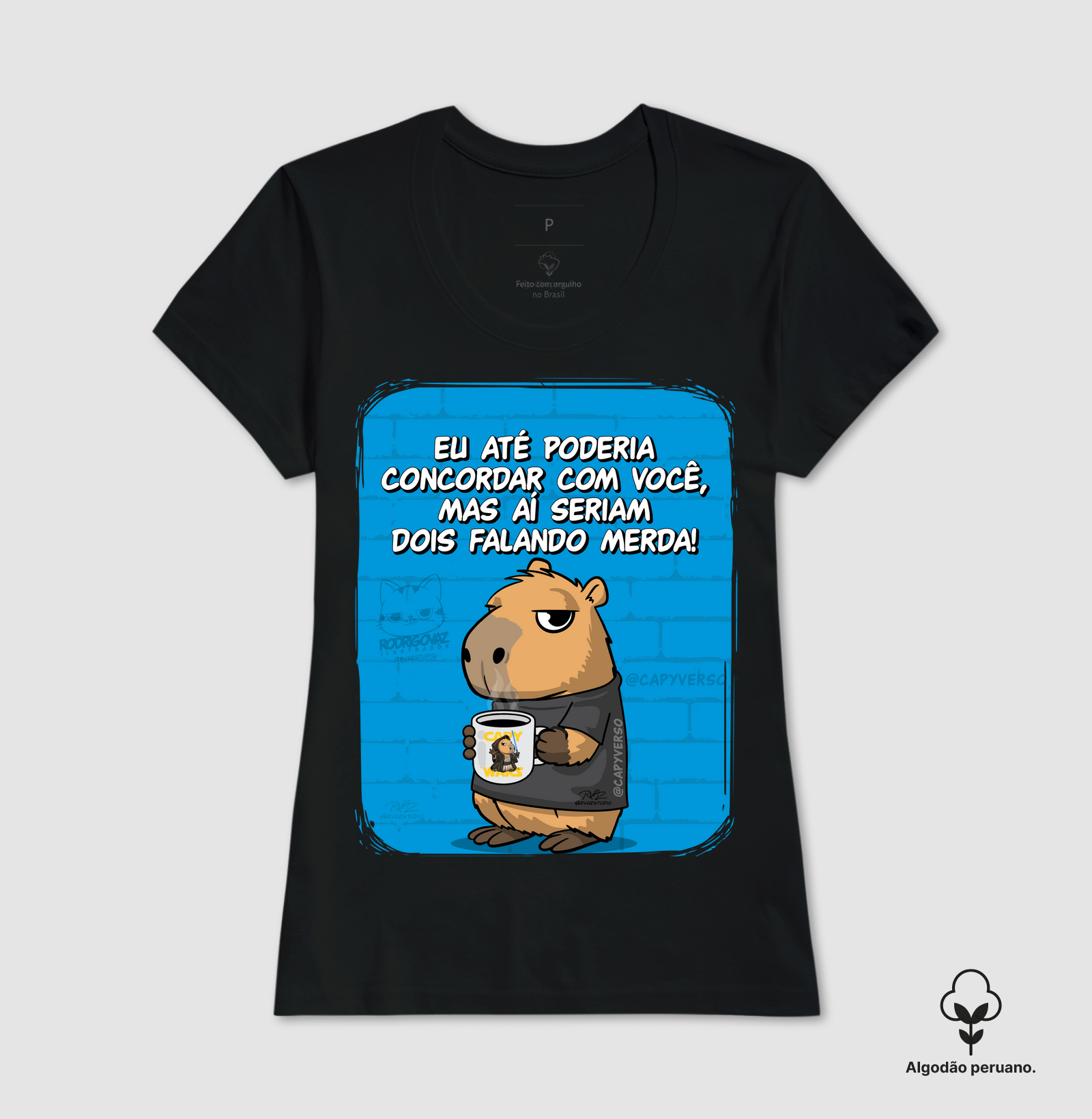 Camiseta Capivara Falando Merda - Imagem 7