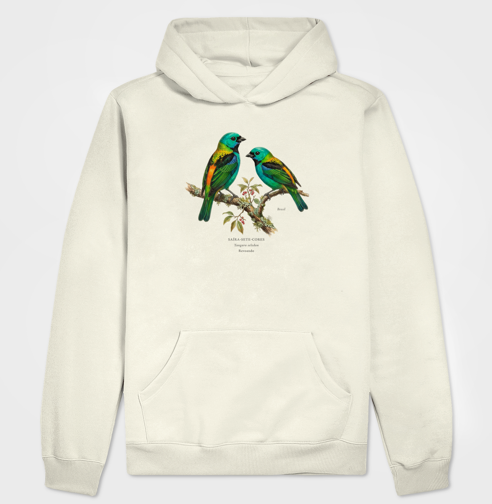 Naturalistas - Saíra-sete-cores - Moletom Hoodie - Imagem 5