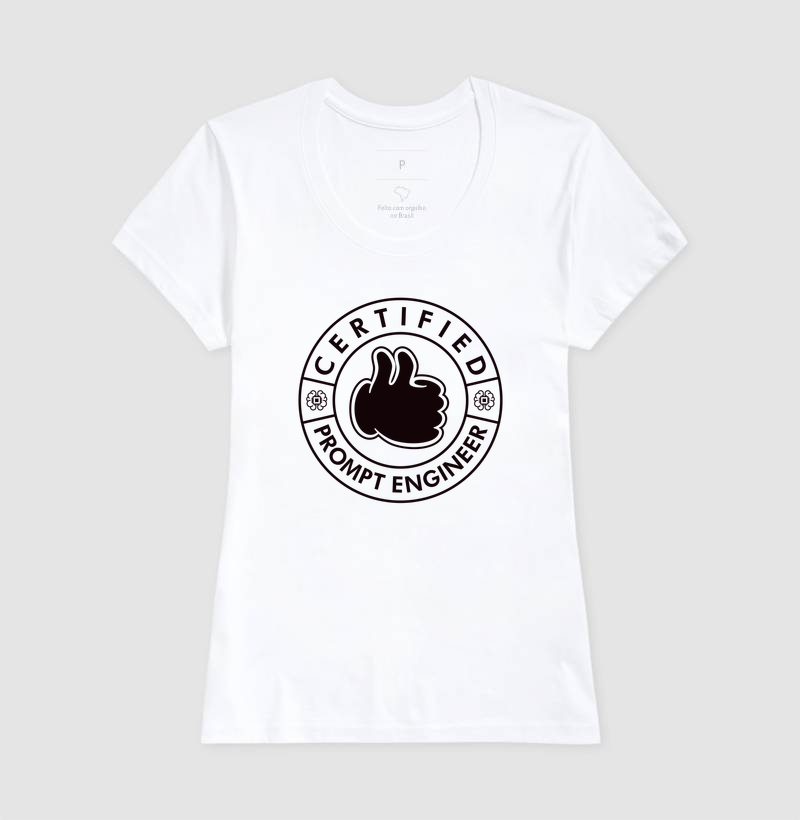 Camiseta Engenheiro de Prompt Certificado - Imagem 5