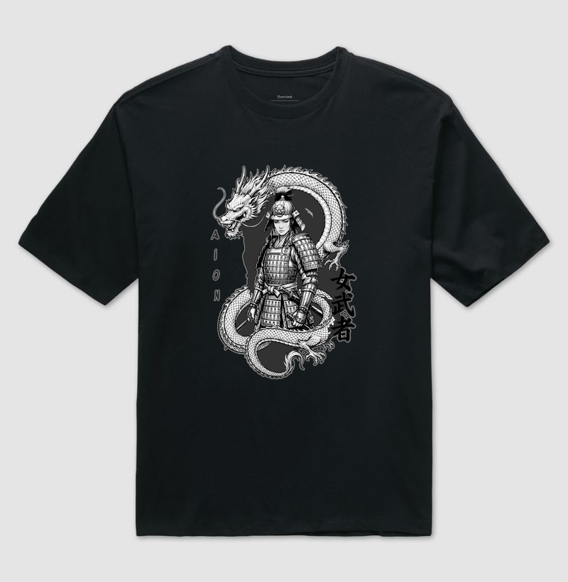 Camiseta Oversized Onna-bugeisha | Gizé — Aion Abstract - Imagem 4